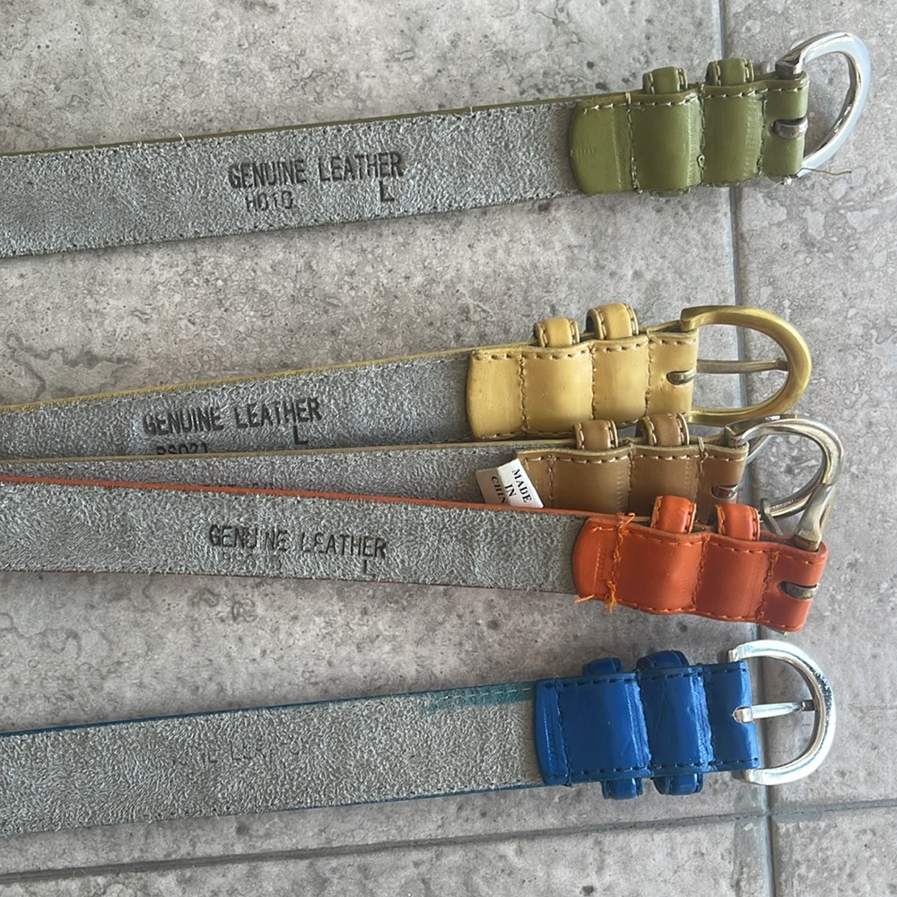 Lot of skinny belts. Multiple colors. - Picture 5 of 9